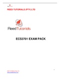 Exam (elaborations) ECS3701 EXAM ECS3701 EXAM PACK