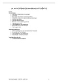 Blok 1.B.3. Stoornissen in het milieu interieur - week 14 Hypertensie en nierinsufficiëntie