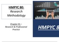 HMPYC 80 - Section A - Chapters 1-3