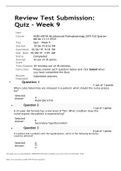 NURS 6501N WEEK 9 QUIZ QUESTION WITH ANSWERS 