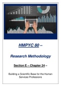 HMPYC 80 - Research Methodology Summary Notes - Chapter 24