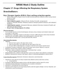 NR566 &sol; NR 566 Week 2 Study Guide Outline &lpar;2021 &sol; 2022&rpar;&colon; Advanced Pharmacology for Care of the Family - Chamberlain College Of Nursing&period;