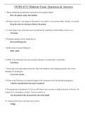 NURS 6512 Midterm Exam. Questions & Answers
