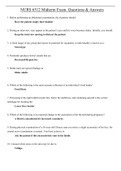 NURS 6512 Midterm Exam&period; Questions & Answers