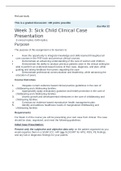 PED CASE STUDY Week 3: Sick Child Clinical Case  Presentation0