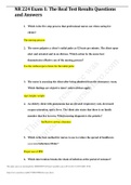 NR 224 Exam 1&colon; The Real Test Results Questions and Answers &vert; 100&percnt; Verified PAPER