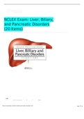 NCLEX Exam&colon; Liver&comma; Biliary&comma; and Pancreatic Disorders &lpar;20 Items&rpar;