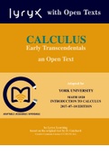 INTRODUCTION TO CALCULUS 11th EDITION By Guichard