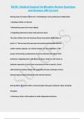 RN-BC&colon; Medical-Surgical Certification Review Questions and Answers 100 Correct 