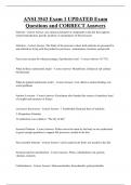 ANSI 3543  Bundled Exam Questions and CORRECT Answers