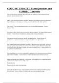 COUC 667 Bundled Exam Questions and CORRECT Answers