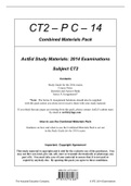 Exam (elaborations) ACTURIAL 721 CT2-PC-14