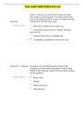 NSG6430 MIDTERM EXAM 2021 &sol; NSG 6430 MIDTERM EXAM 2021 &vert; VERIFIED&comma; 100 &percnt; CORRECT &vert; SOUTH UNIVERSITY 