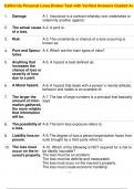  California Personal Lines Broker Test with Verified Answers Graded A&plus;
