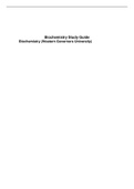 Educational Foundations (EDUC D097) Biochemistry Study Guide Biochemistry (Western Governors University)