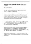 GEB 3006 Exam 2 practice Questions with Correct Answers&period;