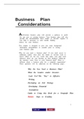 Anatomy of a Business Plan - Detailed notes