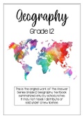 Geography grade 12 (The answer series)