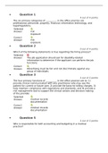 HSA 546 Final Exam Part 2 and 1 - Latest Complete Answers all correct, A+ Guide.