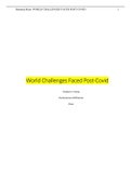 EXPOSITORY ESSAY: World Challenges Faced Post-Covid