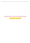 NURS 6521N WEEK 1 QUIZ ADVANCED PHARMACOLOGY&colon;LATEST 2021