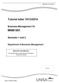 MNB 1501Tutorial letter 101_2014_3_e