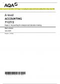 Bundle&colon; AQA A-LEVEL ACCOUNTING Paper 1 and Paper 2&vert; QP and MS&vert; 2024