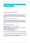 EOSC 114 Midterm 3 - Waves exam with complete solutions&period;