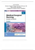 Test Bank For Medical Surgical Nursing 5th Edition By Holly K&period; Stromberg Chapter 1-49 &vert; 2024 Questions and Answers Graded A&plus;