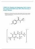 CHEM 154&colon; Chemistry for Engineering  Unit 5&colon; Answer Key Updated 2024&sol;2025 works 100&percnt;&semi; The University of British Columbia