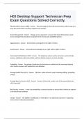  HDI Desktop Support Technician Prep Exam Questions Solved Correctly&period;