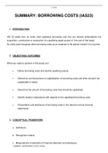 SUMMARY: ACCOUNTING BORROWING COSTS (IAS23)