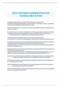 2023 ANTHEM ADMINISTRATIVE GUIDELINES EXAM