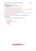 Exam (elaborations) BIOL 202LExam (elaborations) BIO 202L Lab 12 Worksheet- The Lymphatic System 