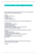 FA davis Exam 1 with complete solutions
