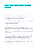 Davis Exam 1 Questions with complete solutions