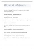 C702 exam with verified answers&period;