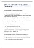 C702 Full exam with correct answers &lpar;2024-2025&rpar;