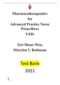 Pharmacotherapeutics for Advanced Practice Nurse Prescribers Fifth Edition by Teri Moser Woo, Marylou V. Robinson-1-55
