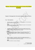 Baltzan: Management Information Systems 4th Edition Test Bank