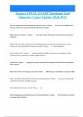Napsrx FINAL EXAM Questions And Answers Latest Update 2024&sol;2025
