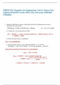 CHEM 154&colon; Chemistry for Engineering Unit 2-9 Bundled together Latest updates with complete solution