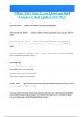 NRSG 3302 Final Exam Questions And Answers Latest Update 2024&sol;2025
