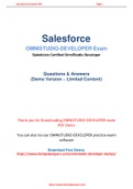 Download The Salesforce OmniStudio-Developer Practice Dumps File In One Click (PDF Format)