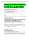 Fortinash: Psychiatric Mental Health Nursing, 5th Edition test bank 