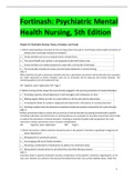 Fortinash&colon; Psychiatric Mental Health Nursing&comma; 5th Edition test bank 