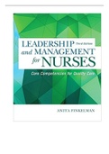 Leadership and Management for Nurses, 3e (Finkelman)