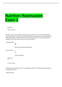Nutrition Rasmussen Exam 2 study guide with questions and answers