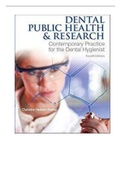 Test Bank for Dental Public Health and Research 4th Edition by Nathe Dental Public Health and Research, 4e (Nathe)