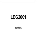 LEG2601 Summarised Study Notes